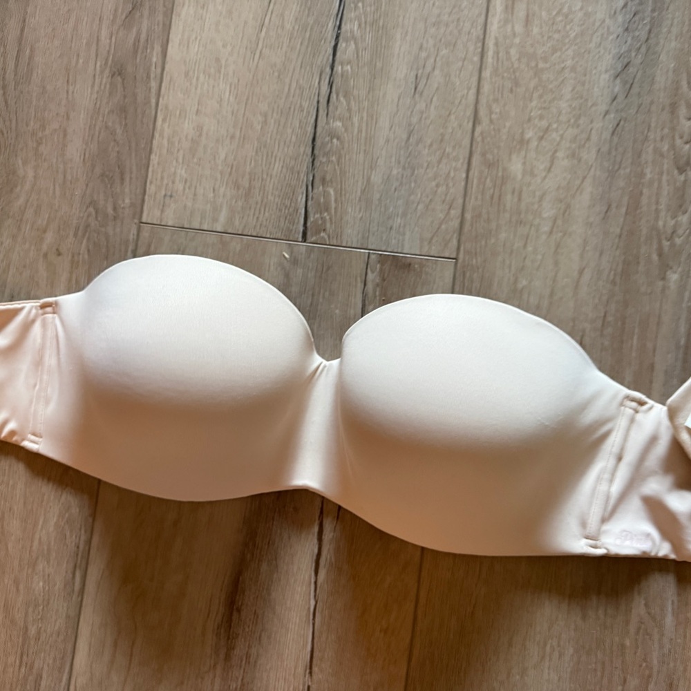 Victoria's Secret Cream Strapless Bra